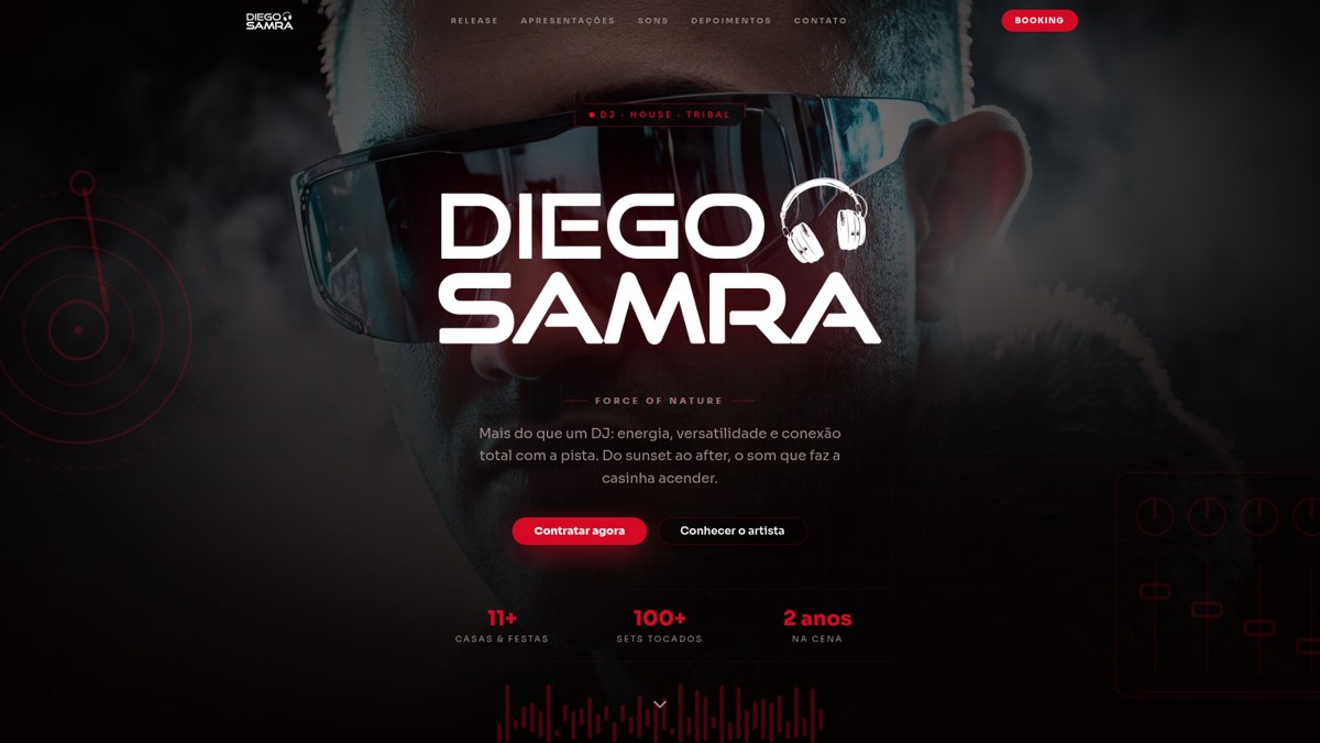 Projeto Diego Samra — Web Design / Landing page